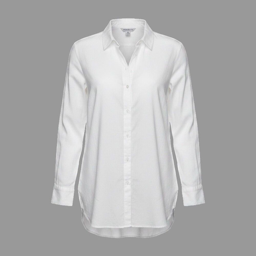Tommy Bahama 100% Linen White Long Sleeve Shirt Casual Summer Work Women’s Small